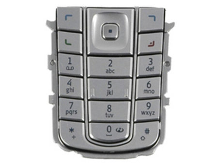 Keypad Nokia 6230i Latin Silver Origineel