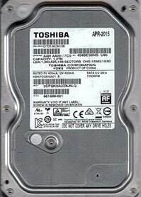 Toshiba DT01ACA100 - Interne harde schijf 3.5" - 1TB