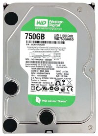  Western Digital Green - Interne harde schijf 3.5" - 750 GB
